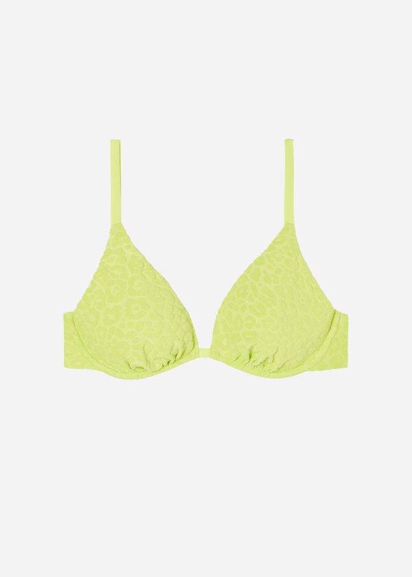 gröna calzedonia avtagbara vaddering push up bangkok bikinitoppar för kvinnor