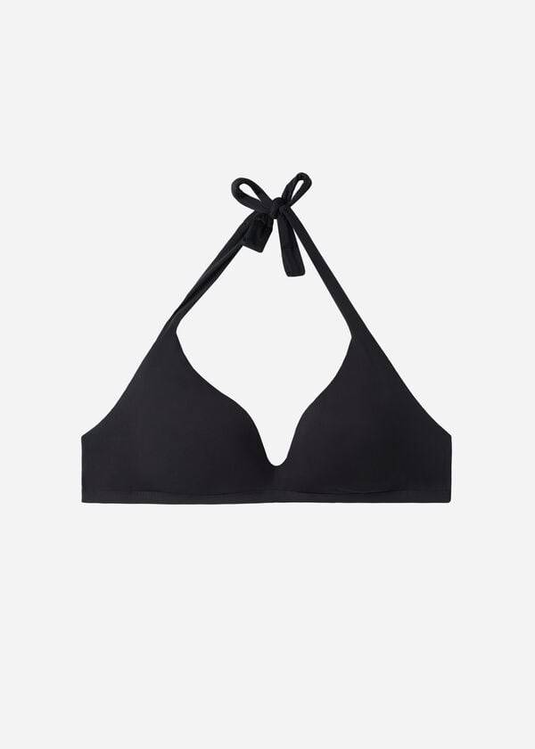 calzedonia mjuk vadderad triangel indonesia bikiniöverdel svart för kvinnor
