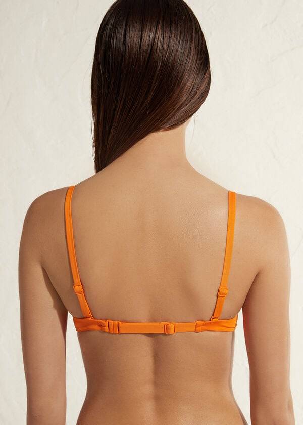 orange calzedonia super padded push up indonesia eco bikiniöverdel för kvinnor