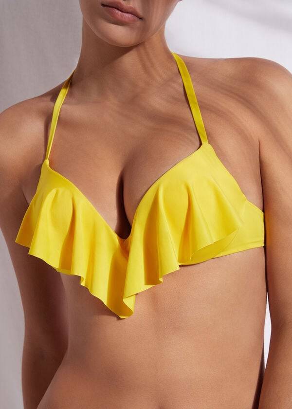 gula calzedonia super padded push up indonesia eco rosa bikinitoppar för kvinnor