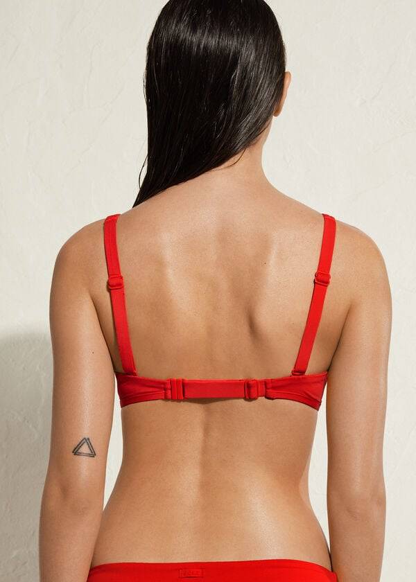 calzedonia tank style indonesia eco dambikiniöverdelar röda
