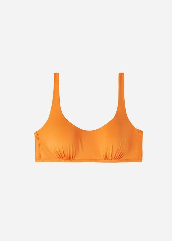 orange calzedonia tankstil för kvinnor i indonesien eco bikinitoppar