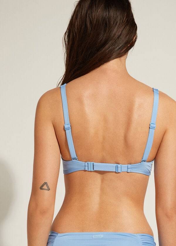 calzedonia tank style indonesia eco bikinitoppar för kvinnor blå