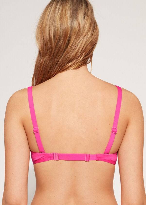 rosa calzedonia tankstil för kvinnor i indonesien eco rosa bikinitoppar