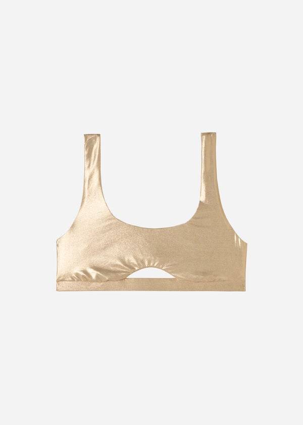 calzedonia tank style palm bay dambikiniöverdelar guld