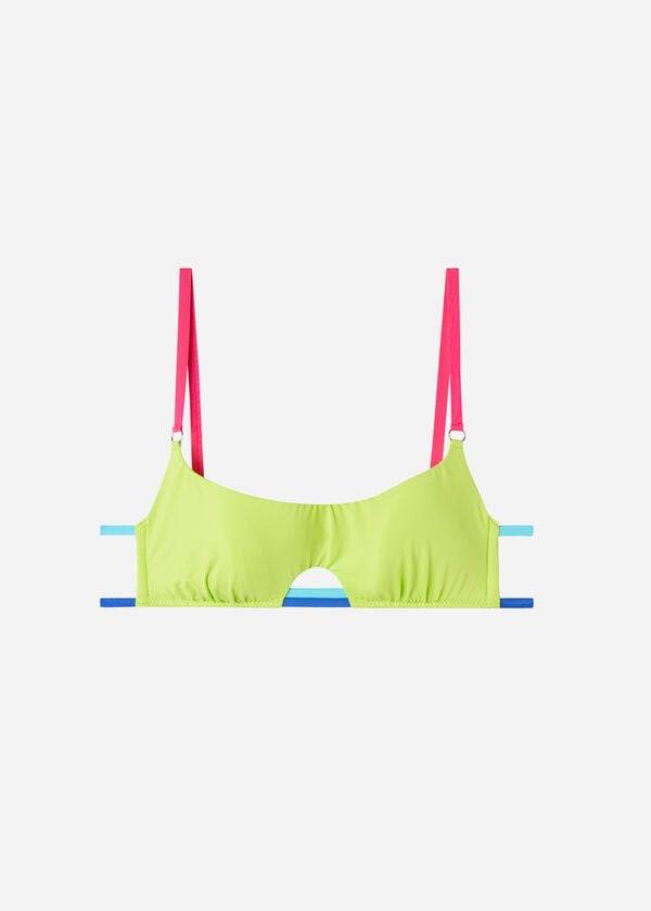 calzedonia tank tokyo eco bikinitoppar gröna för kvinnor