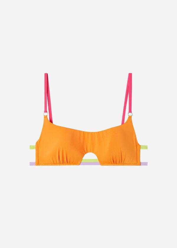 calzedonia tank tokyo eco bikinitoppar orange för kvinnor