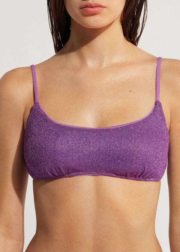 calzedonia tank-style las vegas bikinitoppar i lila för kvinnor