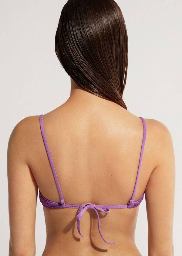 calzedonia tank-style las vegas bikinitoppar i lila för kvinnor
