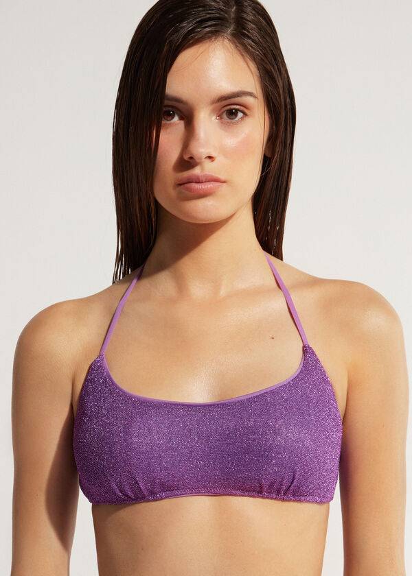 calzedonia tank-style las vegas bikinitoppar i lila för kvinnor