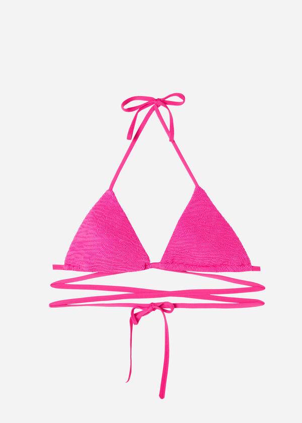 rosa calzedonia triangle slide string miami bikiniöverdelar för kvinnor