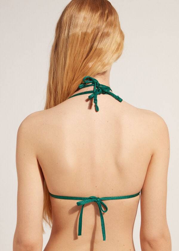 calzedonia triangle string hollywood dambikiniöverdelar grön