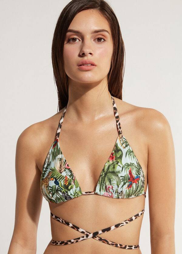 gröna calzedonia triangle string nairobi eco bikinitoppar för kvinnor