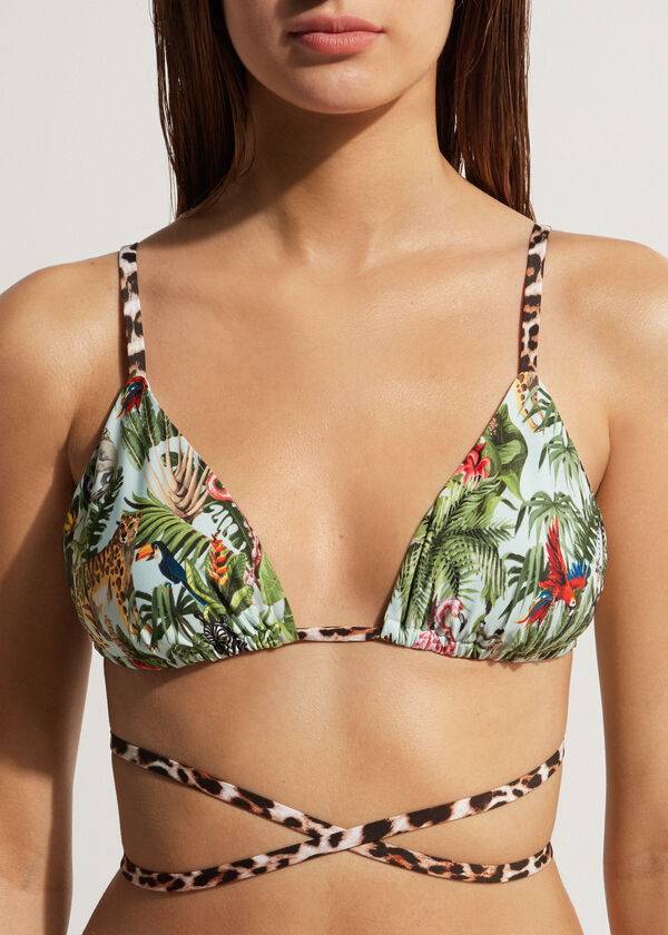 gröna calzedonia triangle string nairobi eco bikinitoppar för kvinnor
