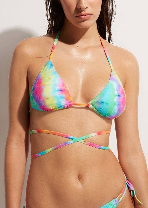 calzedonia triangle string orlando dambikiniöverdelar flerfärgade