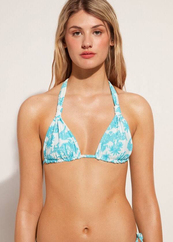 calzedonia triangle string sorrento bikiniöverdelar blå dam