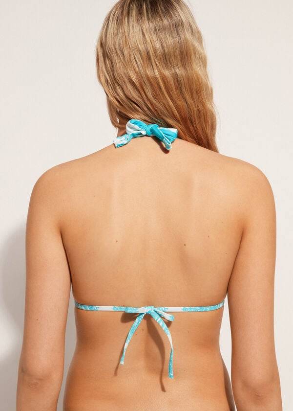 calzedonia triangle string sorrento bikiniöverdelar blå dam