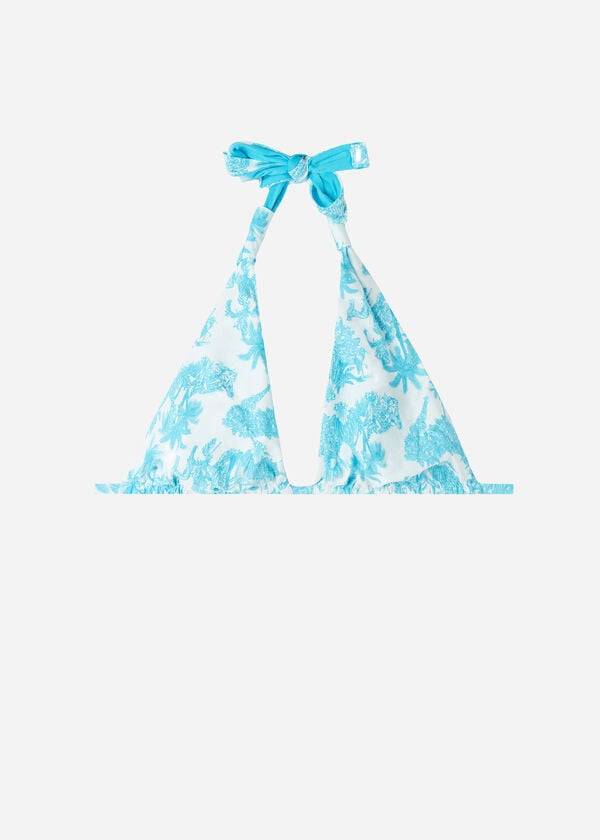 calzedonia triangle string sorrento bikiniöverdelar blå dam