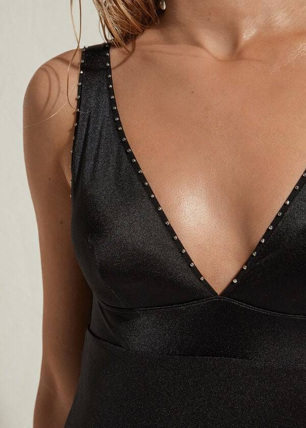 svarta calzedonia baddräkter i ginevra-modell för kvinnor